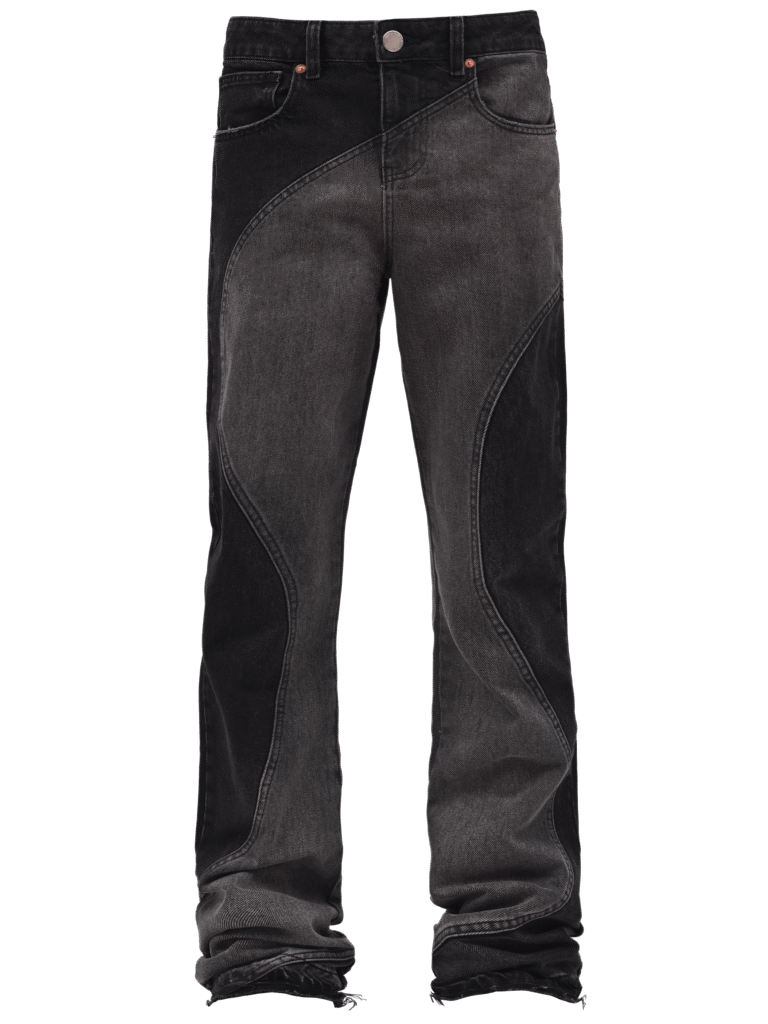 Black Wave Flare Jeans
