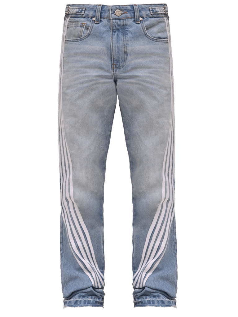 Light Stone Racer Flare Jeans