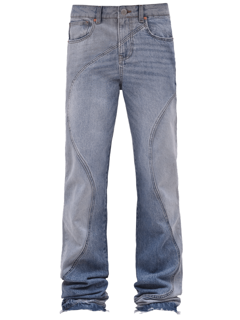 Light Stone Wave Flare Jeans